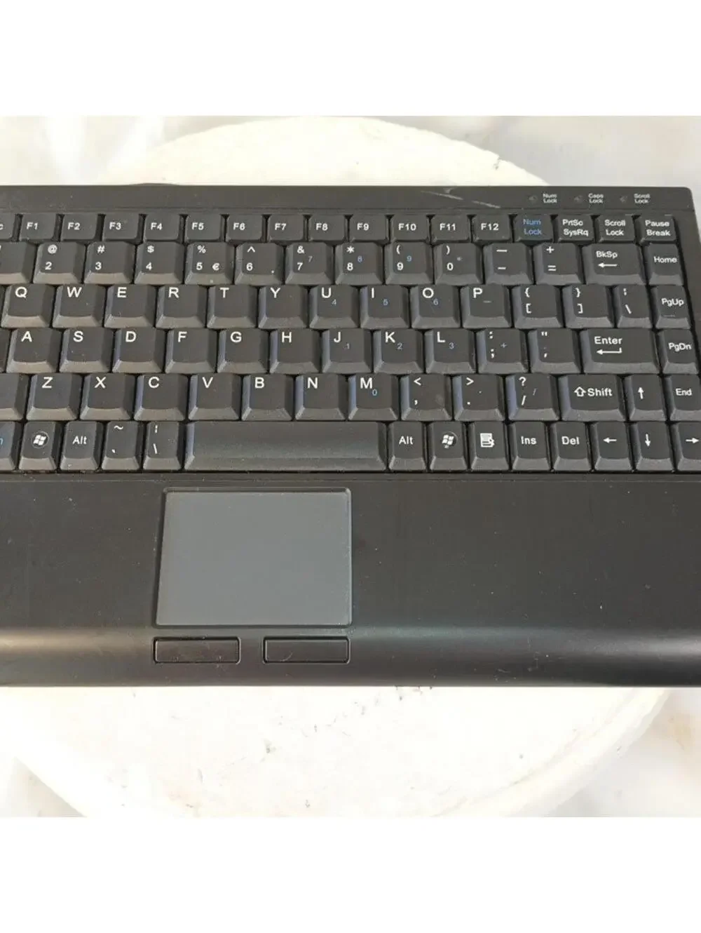 Solidtek ASK-3410U SuperMini USB Wired Keyboard with Touchpad Compact Black PC